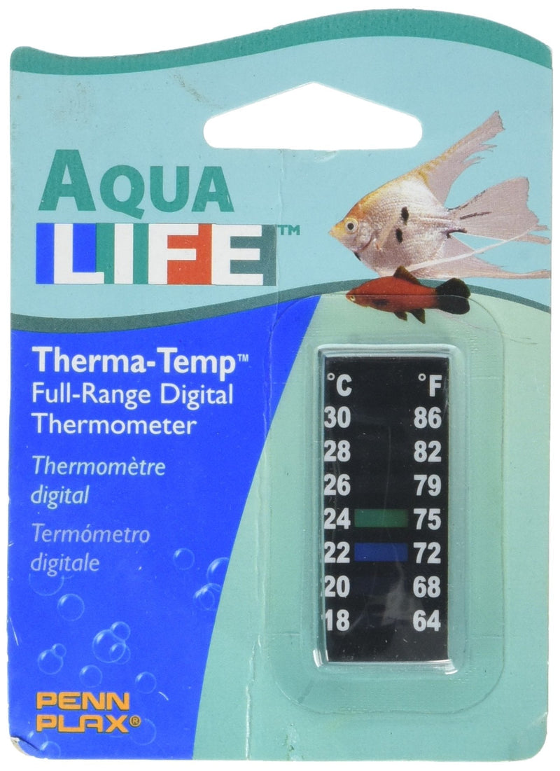 Penn-Plax DT014 Digital Thermometer Small Strip, 2" | Great for Checking The Water Temperature in Smaller Tanks - PawsPlanet Australia