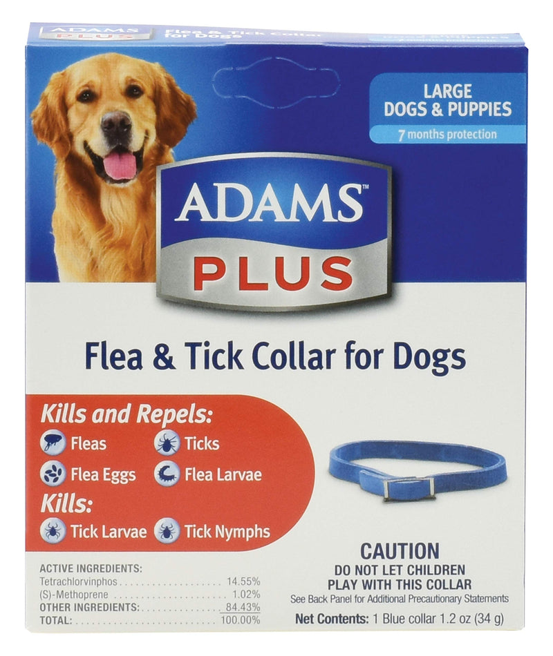 Adams Plus Flea & Tick Collar for Dogs, Large - PawsPlanet Australia