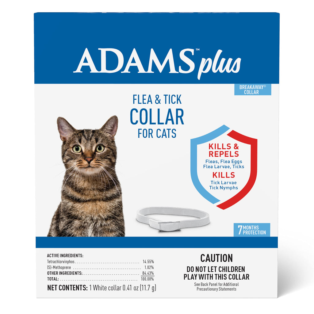 Adams Plus Flea & Tick Collar for Cats 1 pack - PawsPlanet Australia