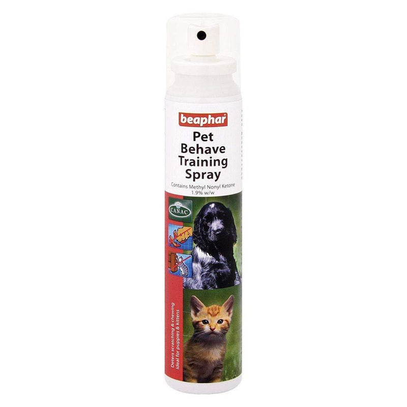 Beaphar Pet Behave Training Spray For Cats and Dogs 125ml - Valentina Valentti UK 1 125 ml (Pack of 1) - PawsPlanet Australia