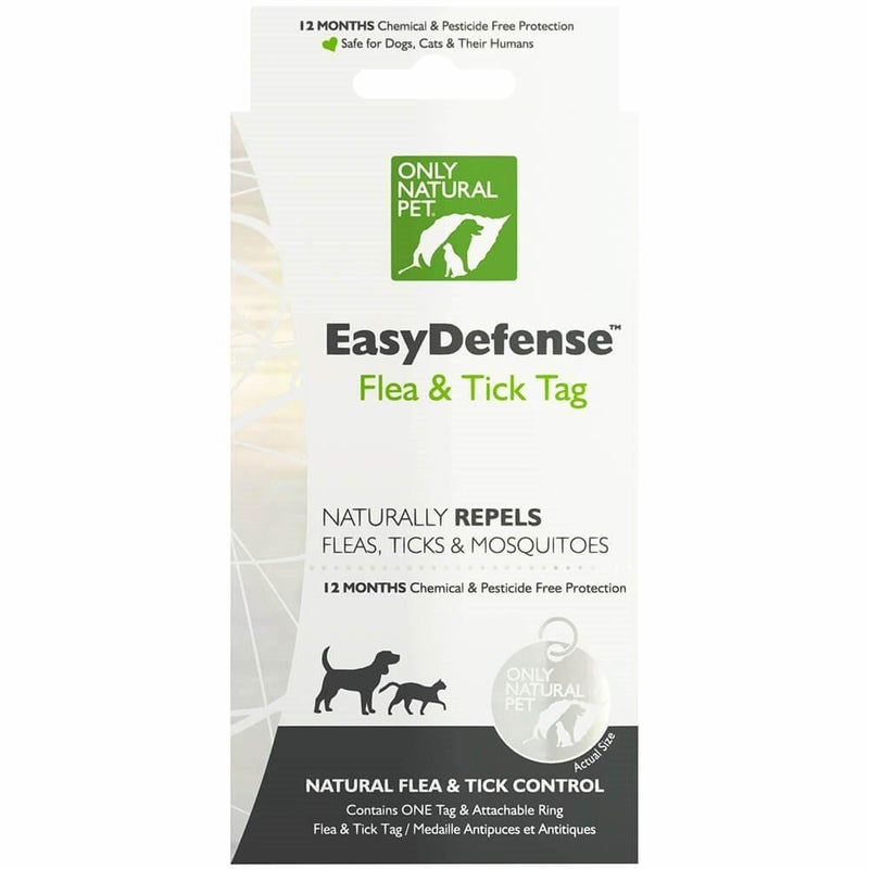 Only Natural Pet Easy Defense Flea & Tick Tag for Dogs & Cats - Single Tag - PawsPlanet Australia