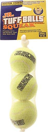 [Australia] - PetSport Junior Tuff Ball Squeak Dog Toys, 1.8 Inch, Durable Tennis Balls for Small Breeds 1.8" 
