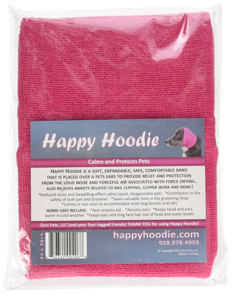 Happy Hoodie - Pink - 2 Pack 1 Large & 1 Small - PawsPlanet Australia