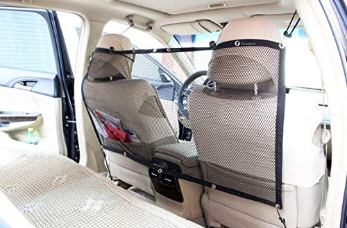 [Australia] - Zone Tech Pet Car Net Barrier – Large Universal Mesh Vehicle Pet Barrier Size 47x34 