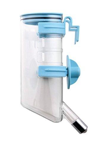 Choco Nose H220 Patented No Drip Top-Fill Small-Sized Dog Water Bottle, Cat Water Feeder with Hook, Pet Water Dispenser, Water Bottle 13.5 Oz. Nozzle Diameter: 16mm Baby blue - PawsPlanet Australia