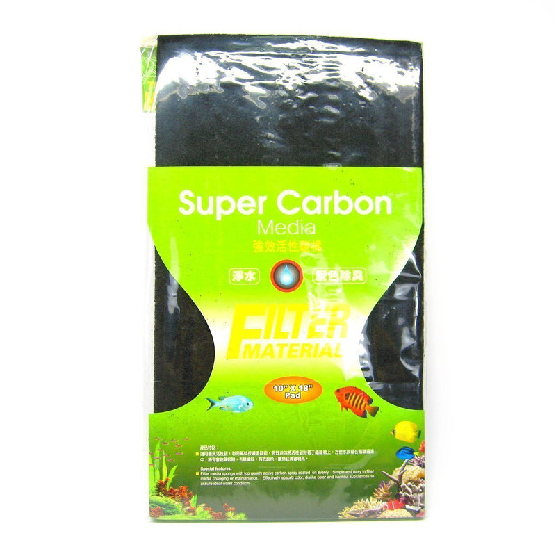 [Australia] - ISTA Super Activated Carbon Media Filter Sponge 18"x10"- Aquarium bio-Sponge Foam 