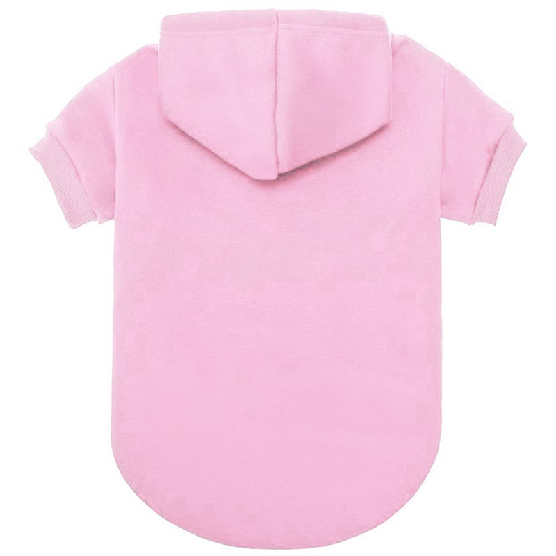 BINGPET Blank Basic Polyester Pet Dog Sweatshirt Hoodie X-Small (Pack of 1) Pink - PawsPlanet Australia
