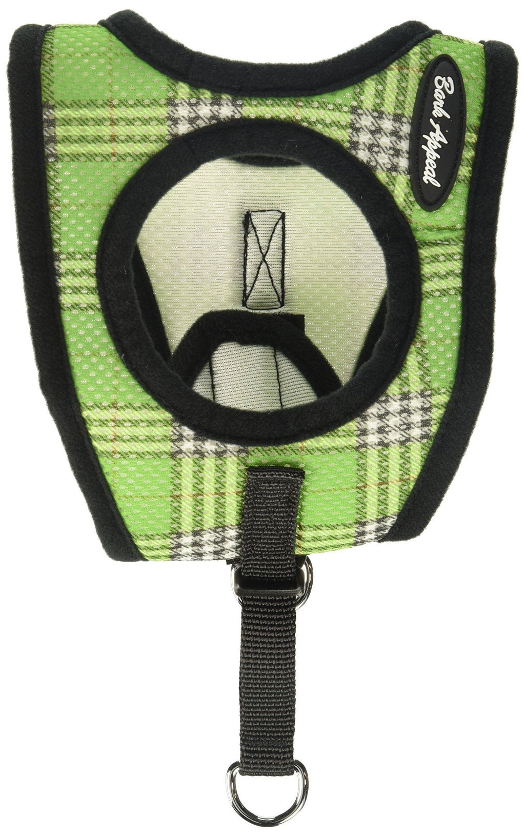 [Australia] - Bark Appeal Mesh Step in Harness, Small, Green Plaid 