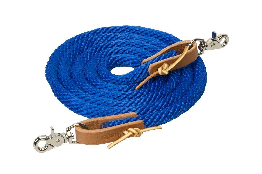 Weaver Leather Poly Roper Reins 5/8" x 8' Blue - PawsPlanet Australia