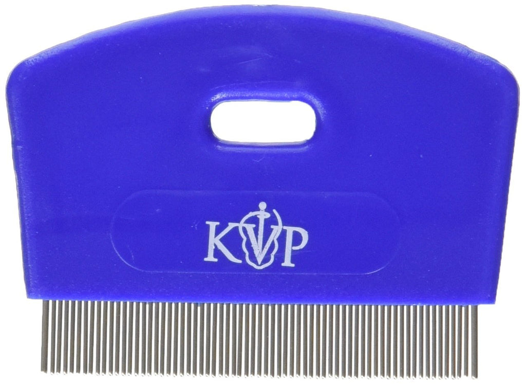 [Australia] - KVP Cat Flea Comb Stainless Steel Teeth with Plastic Handle 