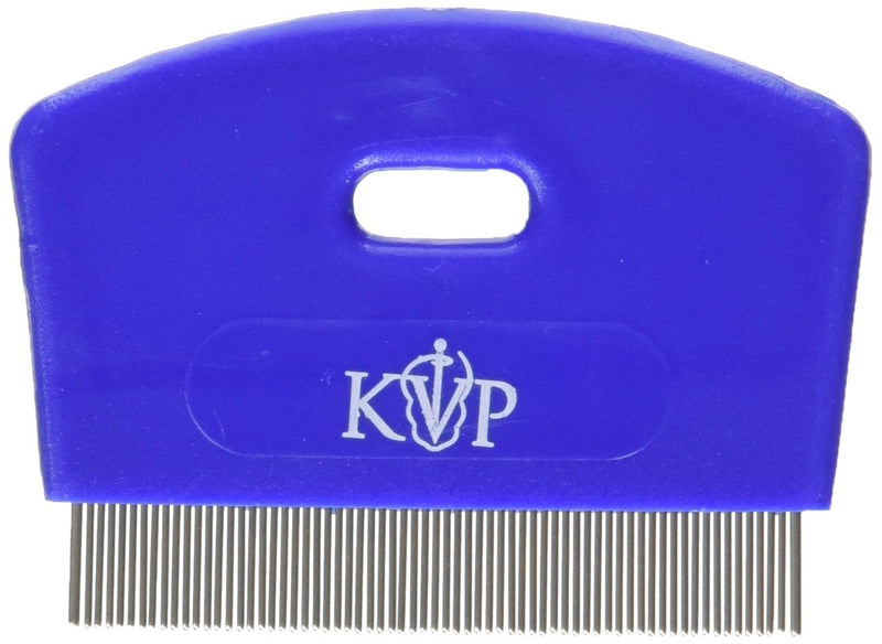 [Australia] - KVP Cat Flea Comb Stainless Steel Teeth with Plastic Handle 