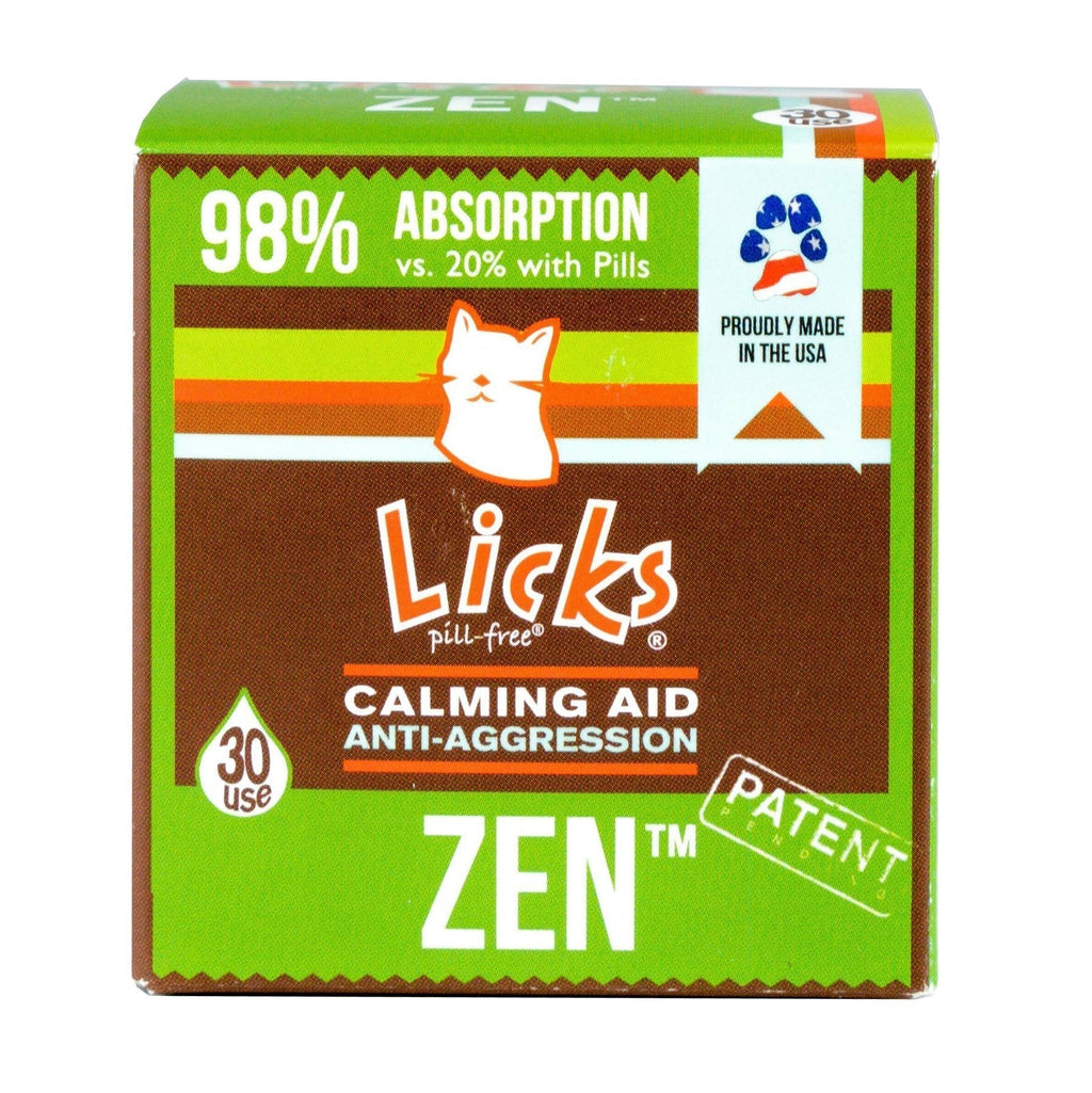 Licks - Zen Cat Calming - Cat Anxiety Relief- Cat Calming- LiquiPaks - 30 Use - PawsPlanet Australia