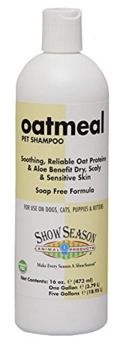 [Australia] - SHOW SEASON ANIMAL PRODUCTS 1 Anti Itch Oatmeal and Aloe Pet Shampoo and Conditioner 16oz.- Hypoallergenic Deodorizing Formula - Soothes and Moisturizes Dry Itchy Sensitive Skin 