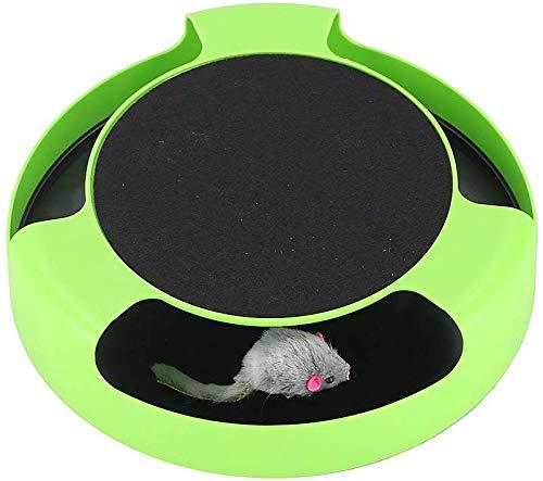 [Australia] - Cat Interactive Toy - Rotating Mouse Kitten Cat Scratcher Catnip Spinning Mouse Rotates 360° Hours Of Fun 