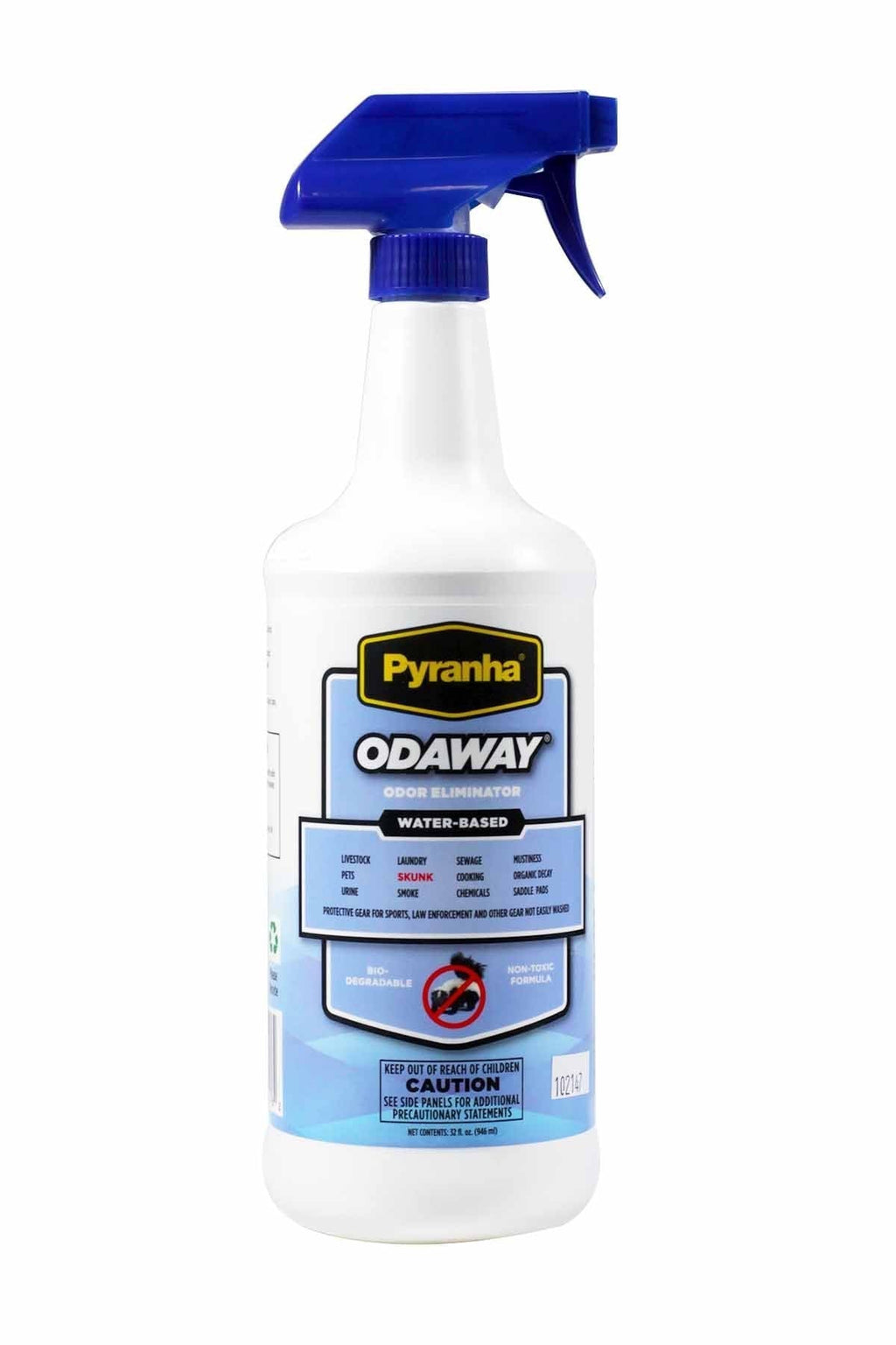 Pyranha Odaway Odor Eliminator Water-Based 32 fl oz. Spray Bottle - PawsPlanet Australia