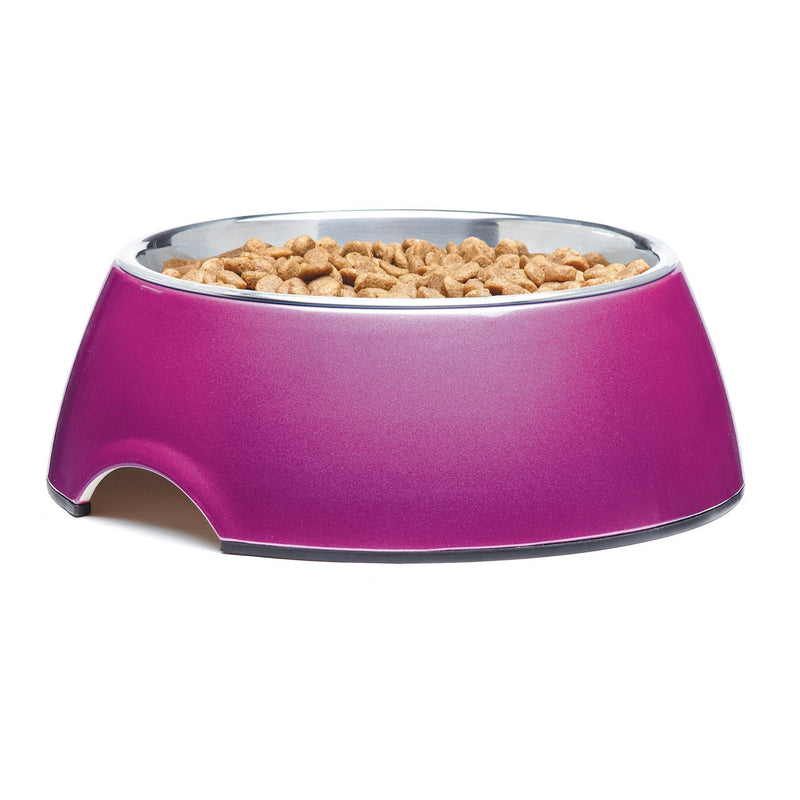 [Australia] - Zack & Zoey Shimmer Melamine Bowl 23.5-Ounce Pink 