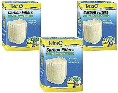 [Australia] - Tetra Whisper EX Carbon Filter Cartridge 4 Piece Medium Box - 3 Pack 