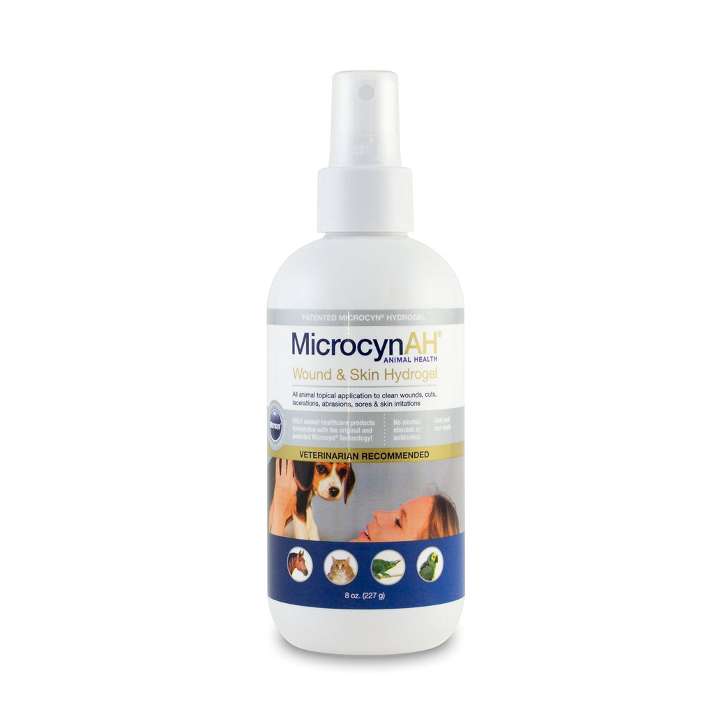 MicrocynAH Wound and Skin Care Sprayable Hydrogel 8-Ounce - PawsPlanet Australia