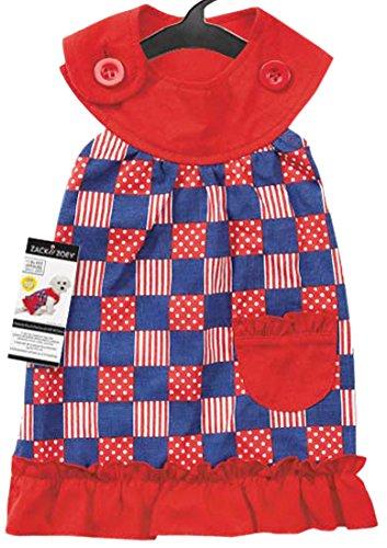 [Australia] - Zack & Zoey Patriotic Pooch Patchwork SPF Dress XX-Small 