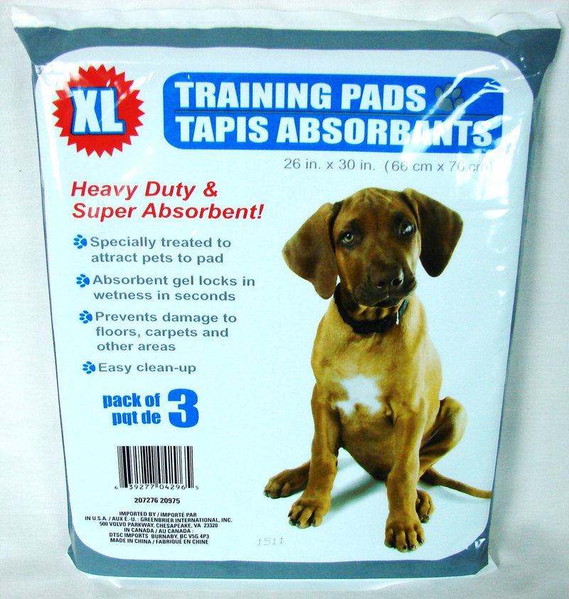 [Australia] - Greenbrier Puppy Training Pads Heavy Duty and Super Absorbent XL 26 x 30 Inch 