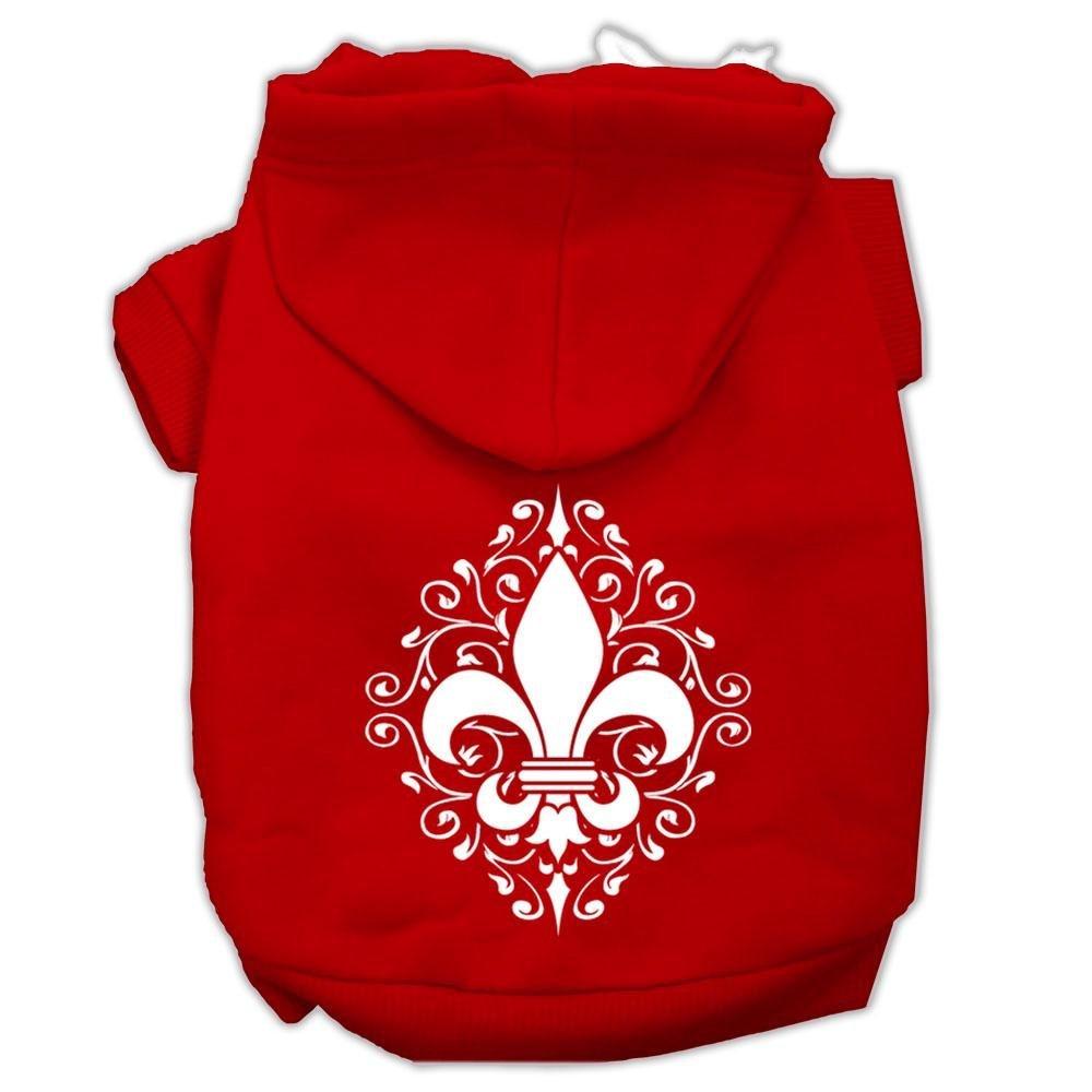 Mirage Pet Products Henna Fleur De is Screen Print Pet Hoodies, Red, Large - PawsPlanet Australia