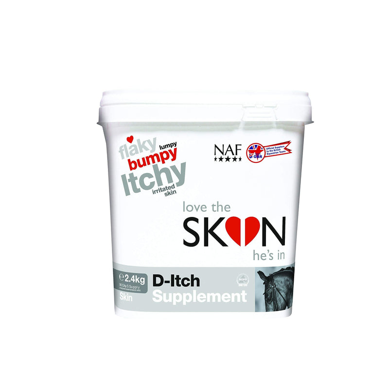 NATURAL ANIMAL FEEDS LOVE THE SKIN HE'S IN D-ITCH SUPPLEMENT FLY INSECT CONTROL Clear 780 g (Pack of 1) - PawsPlanet Australia