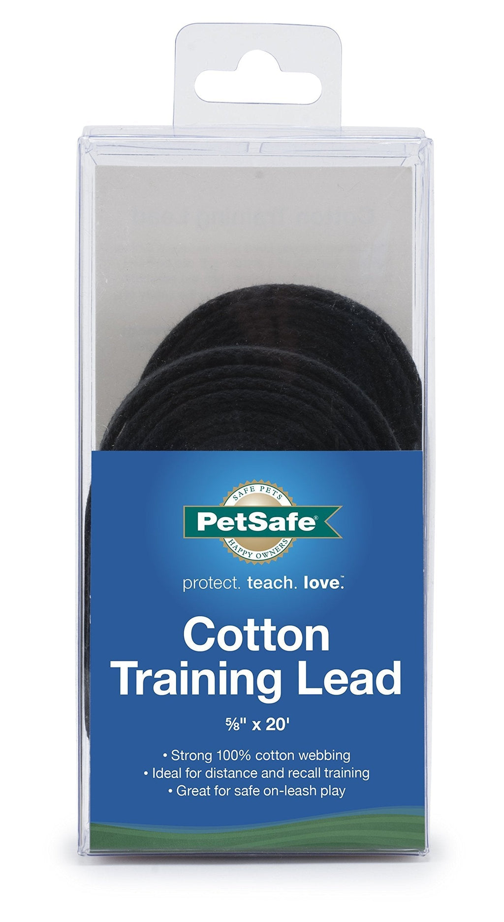 [Australia] - PetSafe Cotton Training Lead Black 5/8" X 20' 