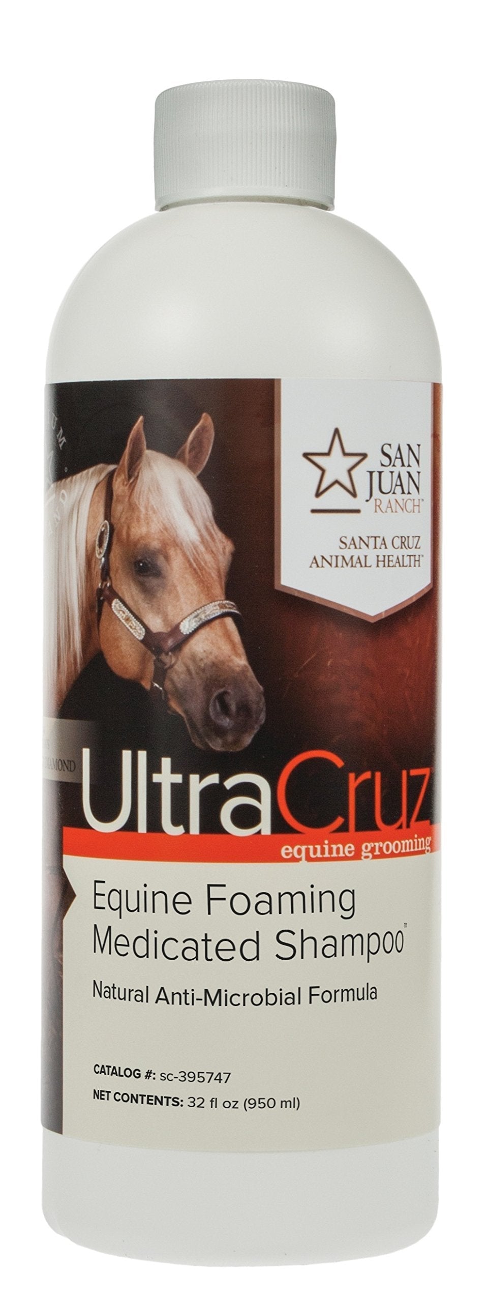 [Australia] - UltraCruz Equine Foaming Medicated Horse Shampoo, 32 oz Refill 