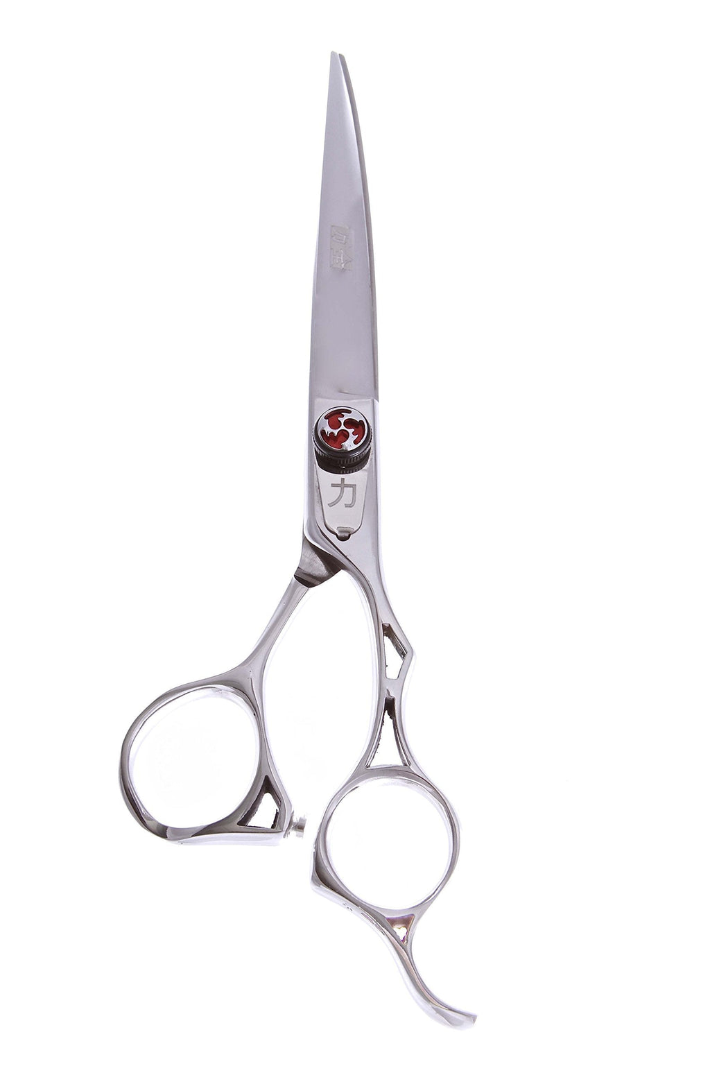 [Australia] - ShearsDirect Curved Professional Shear Featuring Japanese Stainless and a Handle Design with Cutout Scissors, 7" 