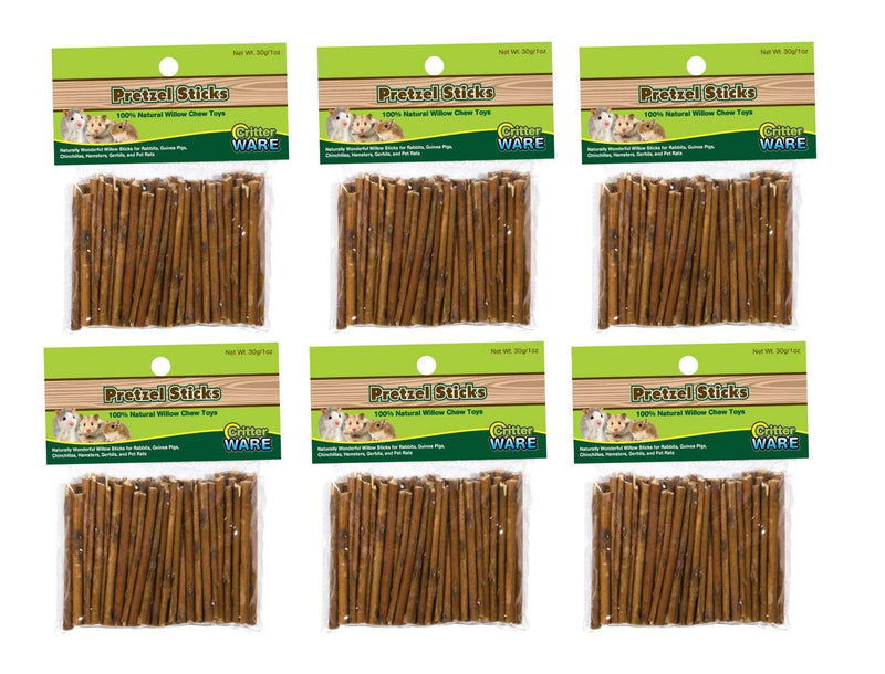 [Australia] - Ware Willow Critters Pretzel Sticks Small Pet Chew (Pack of 6) 