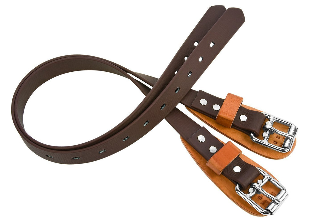 Weaver Leather Upper Climber Straps 28 Inch Brown/Tan - PawsPlanet Australia