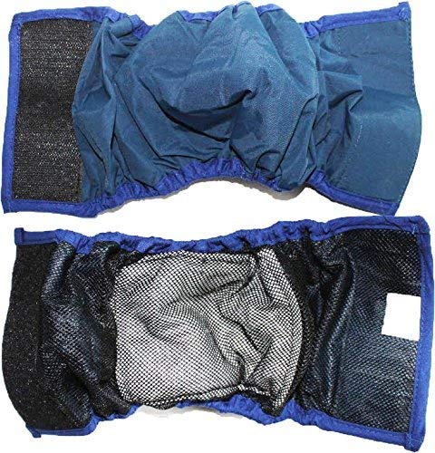 [Australia] - FunnyDogClothes Dog Diaper for Male Belly Band Waterproof and Padded Lining Reusable Washable for Small and Big Large Dogs M - Waist 12" - 14" 1 piece 