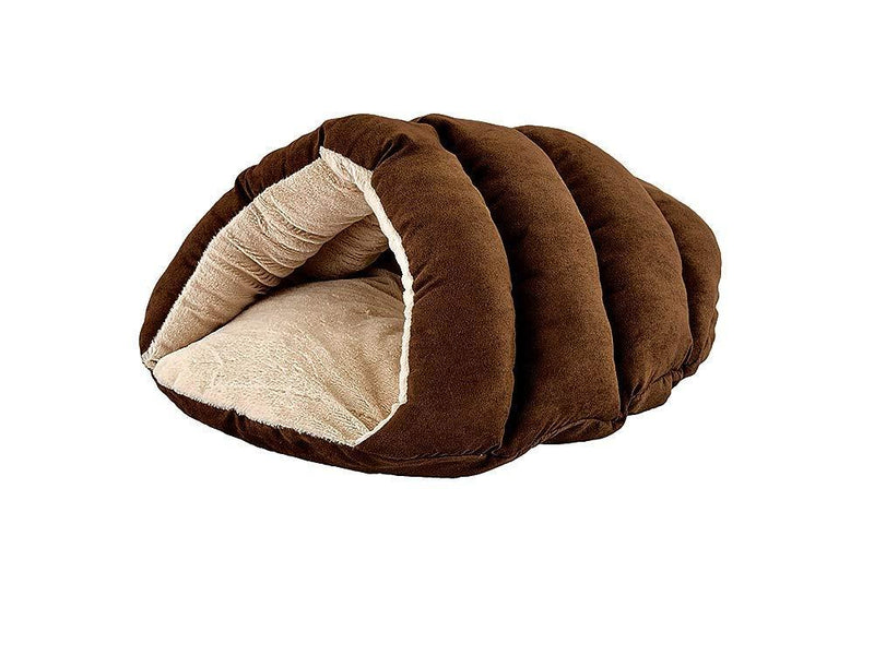 [Australia] - SPOT Ethical Pets Sleep Zone Cuddle Cave - 22” Chocolate - Pet Bed for Cats and Small Dogs - Attractive, Durable, Comfortable, Washable, Cuddle Cave Pet Bed, 22x17 