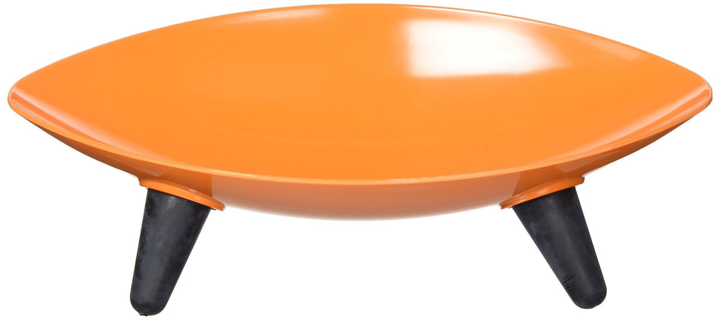 [Australia] - Melamine Couture Sculpture Single Dog Bowl Orange One Size 