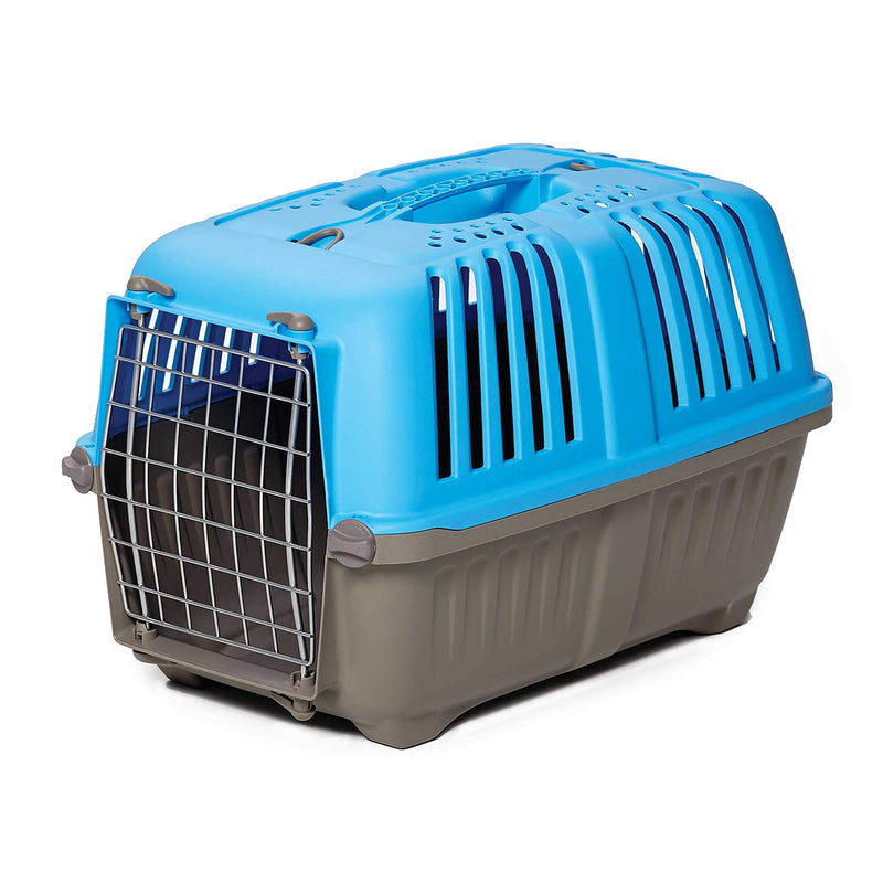 [Australia] - MidWest Homes for Pets Spree Travel Pet Carrier, Dog Carrier Features Easy Assembly and Not the Tedious "Nut & Bolt" Assembly of Competitors 19-Inch Blue 