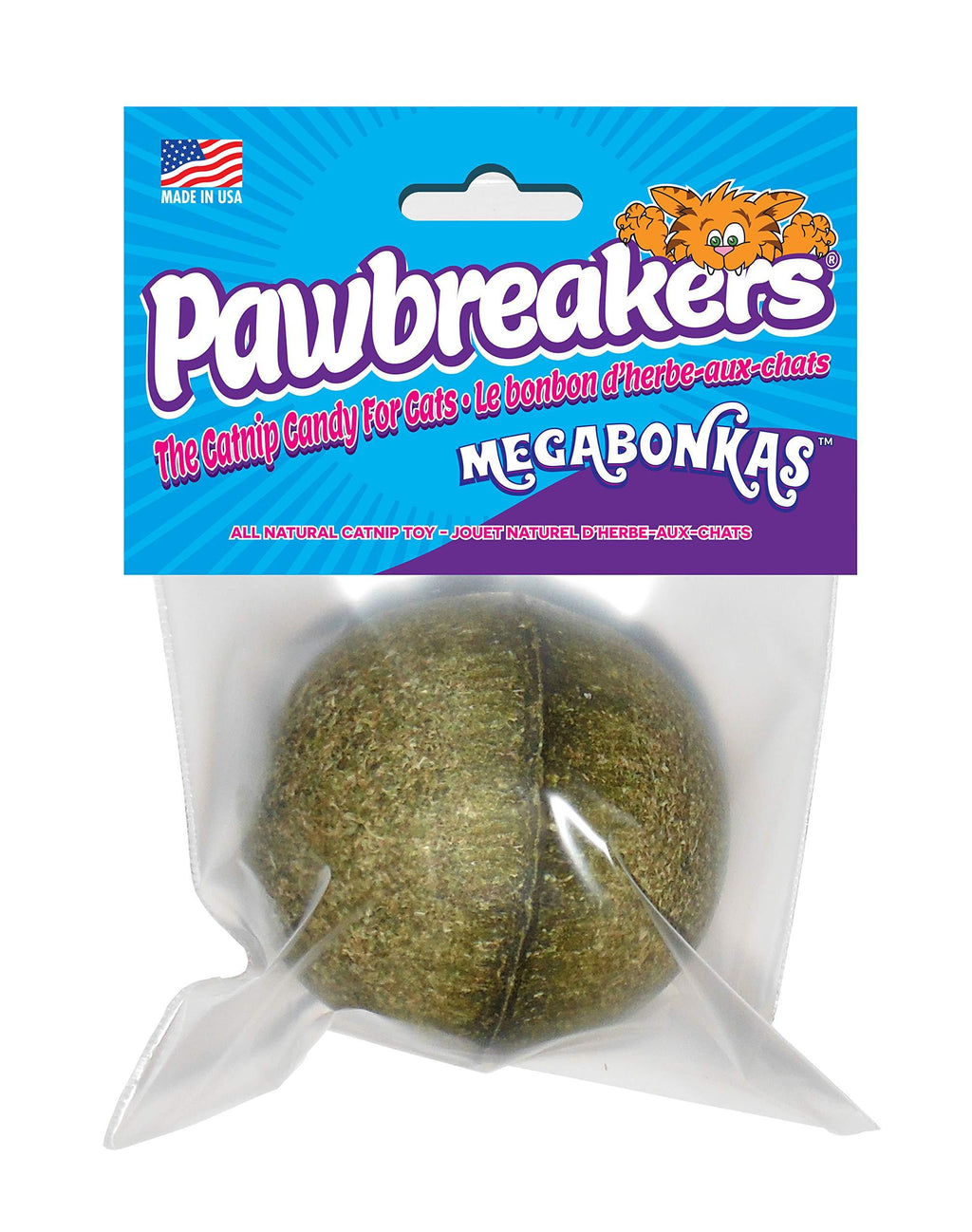 [Australia] - Pawbreakers Bonkas | All-Natural Catnip Candy Toy for Cats | 17 grams Royal 2.25" Diameter 