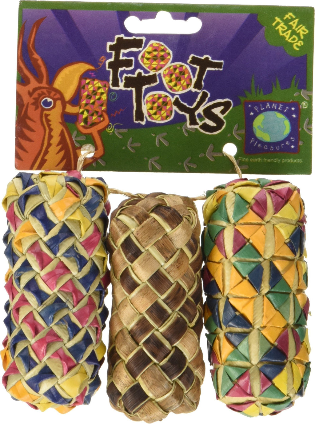 [Australia] - Planet Pleasures Woven Cylinder Foot Toy Small 