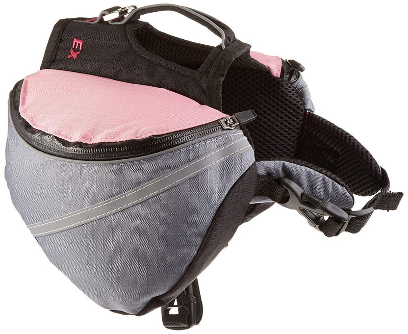 Doggles Dog Extreme Backpack X-Small Gray/Pink - PawsPlanet Australia