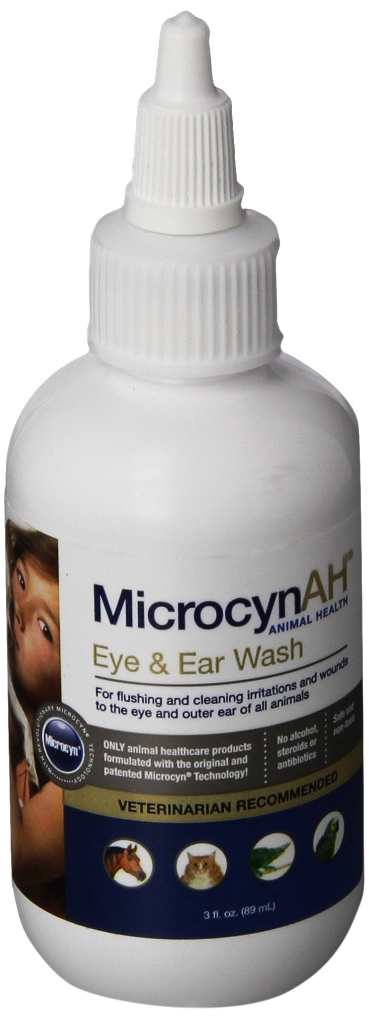 MicrocynAH Formulated with The Original and Patented Microcyn Technology Eye and Ear Wash - PawsPlanet Australia