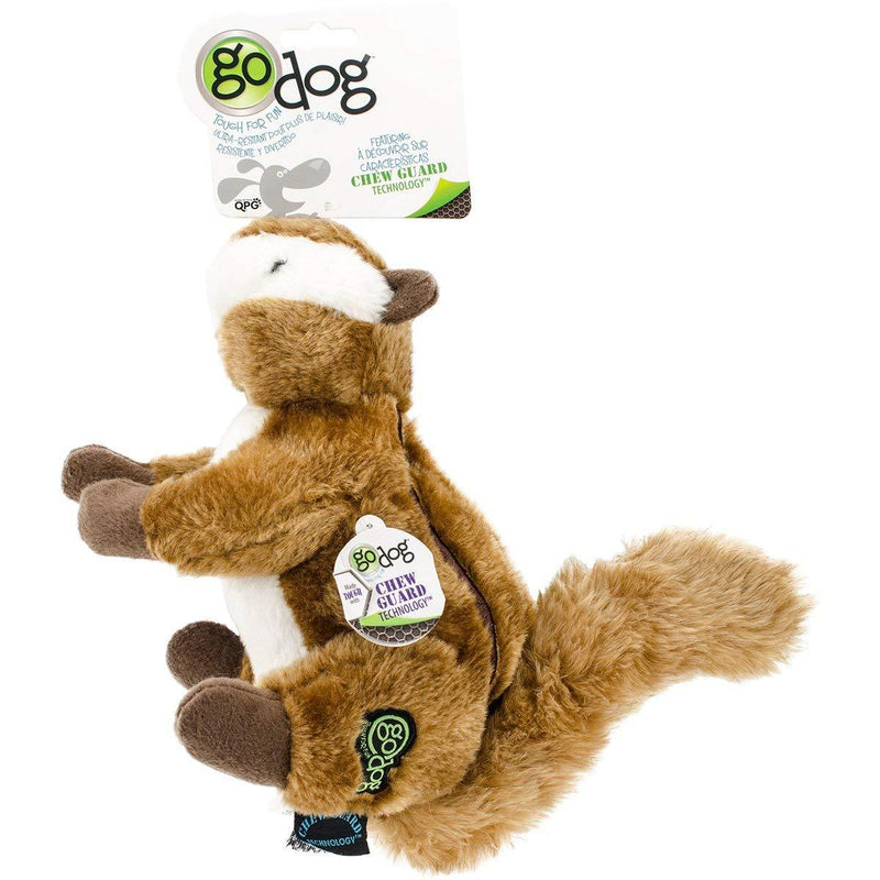 [Australia] - goDog Wildlife Toy with Chew Guard Chipmunk Large 