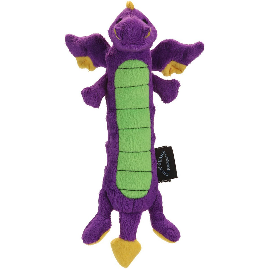 [Australia] - GoDog Skinny Dragons Purple Large Toy with Chew Guard 