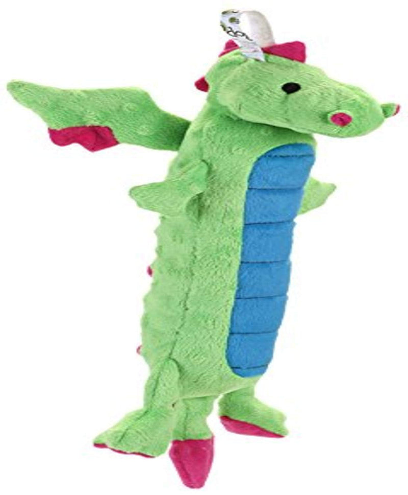 [Australia] - GoDog Skinny Dragons Green Small Toy with Chew Guard 