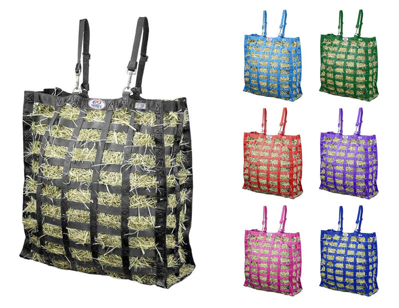 Derby Originals Supreme Patented Four Sided Slow Feed Horse Hay Bag Black - PawsPlanet Australia