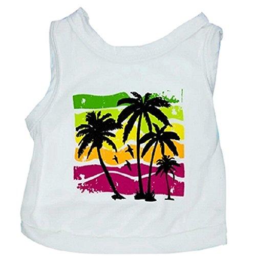 [Australia] - Ollypet Dog T-Shirt Tropical Beach Pet Vest Holiday Style XS/S/M/L L 