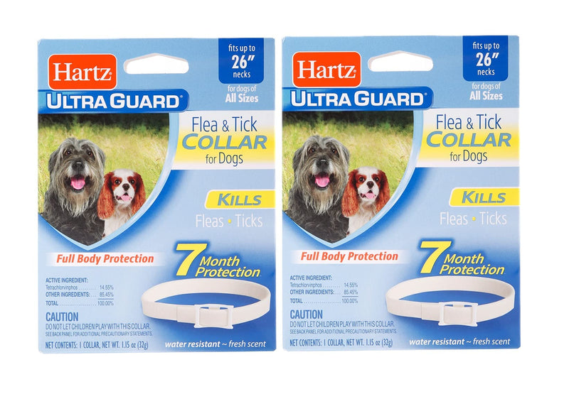 Ultraguard Flea and Tick Large Dog Collar 26" - White (Pack of 2) - PawsPlanet Australia