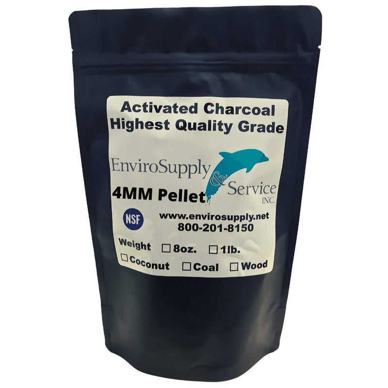 [Australia] - EnviroSupply 4mm Pellet Activated Carbon (Virgin Bituminous Coal), Premium Charcoal for Air Purification, Odor Control, Deodorizer, Vapor Phase Applications - Resealable 1 lb. Bag (455g) 1 Pound 