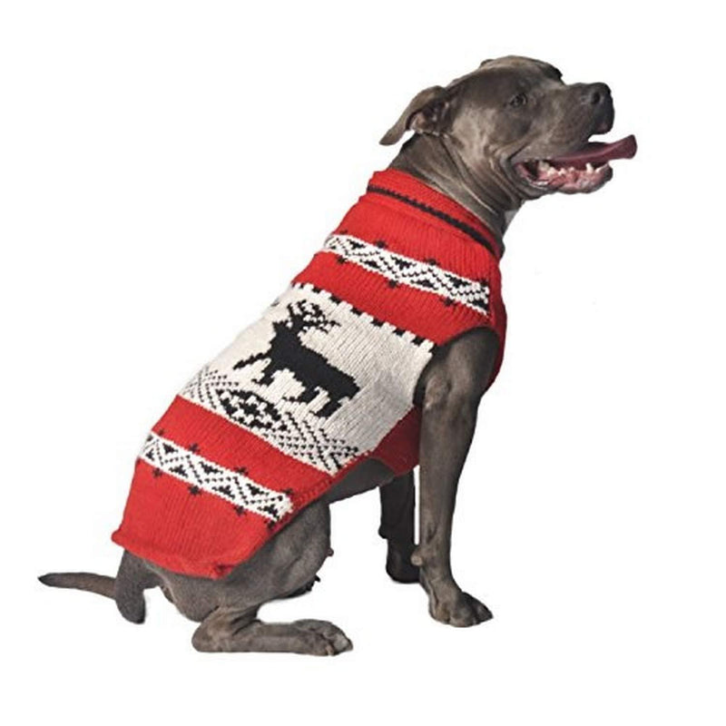 [Australia] - Chilly Dog Deer Shawl Dog Sweater X-Large Red 