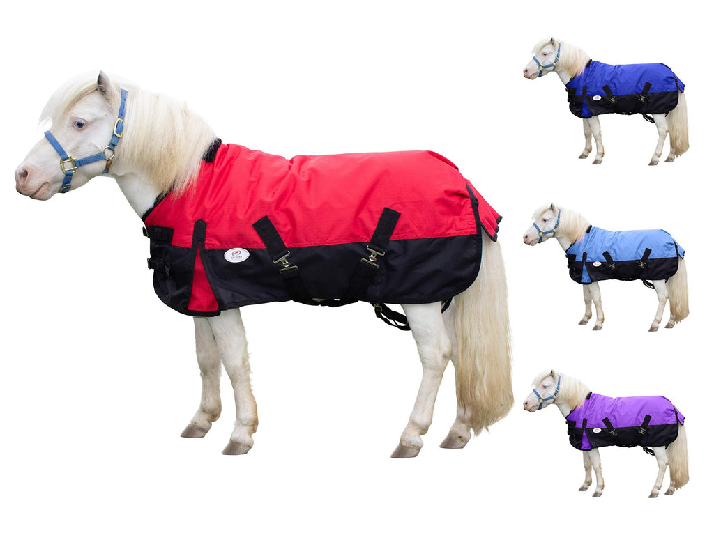 [Australia] - Derby Originals Classic Nordic-Tough 600D Ripstop Waterproof Winter Mediumweight Mini Horse & Pony Turnout Blankets with 200g Insulation and One Year Warranty 40" Red 