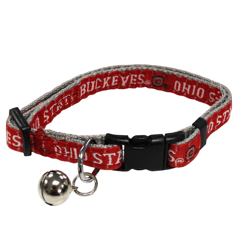 [Australia] - Pets First Collegiate Pet Accessories, Cat Collar, Ohio State Buckeyes, One Size 