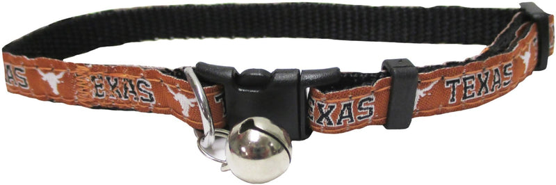 [Australia] - Pets First Collegiate Pet Accessories, Cat Collar, Texas Longhorns, One Size 